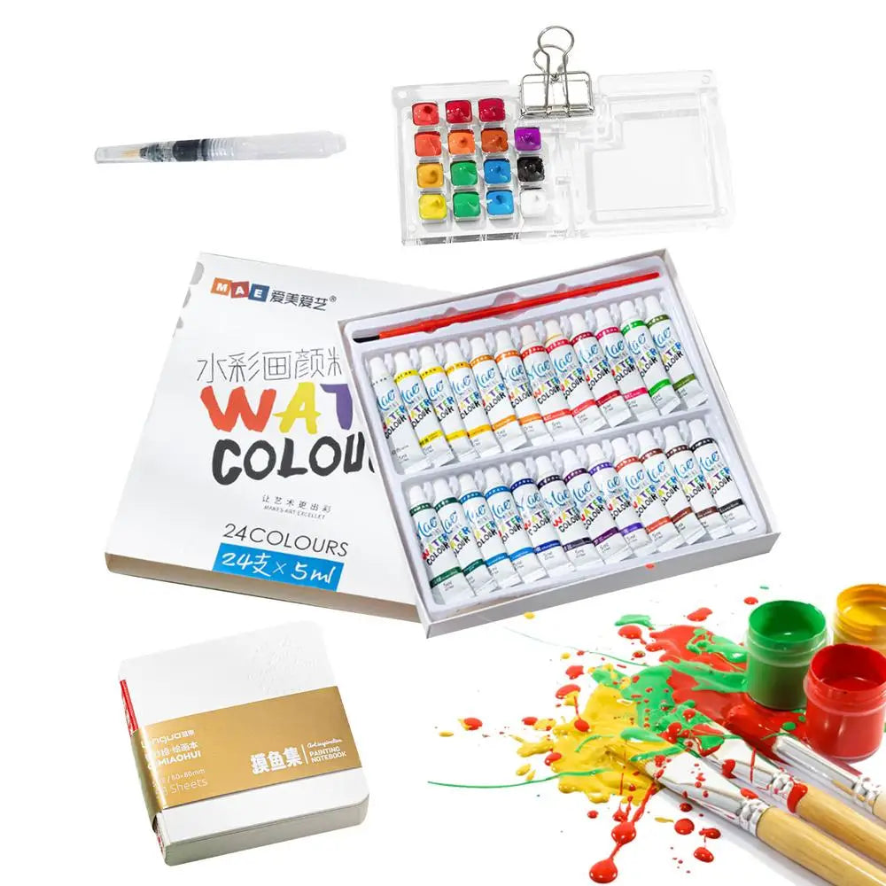 Pocket Artist Watercolor Travel Set Watercolor Paint Palette