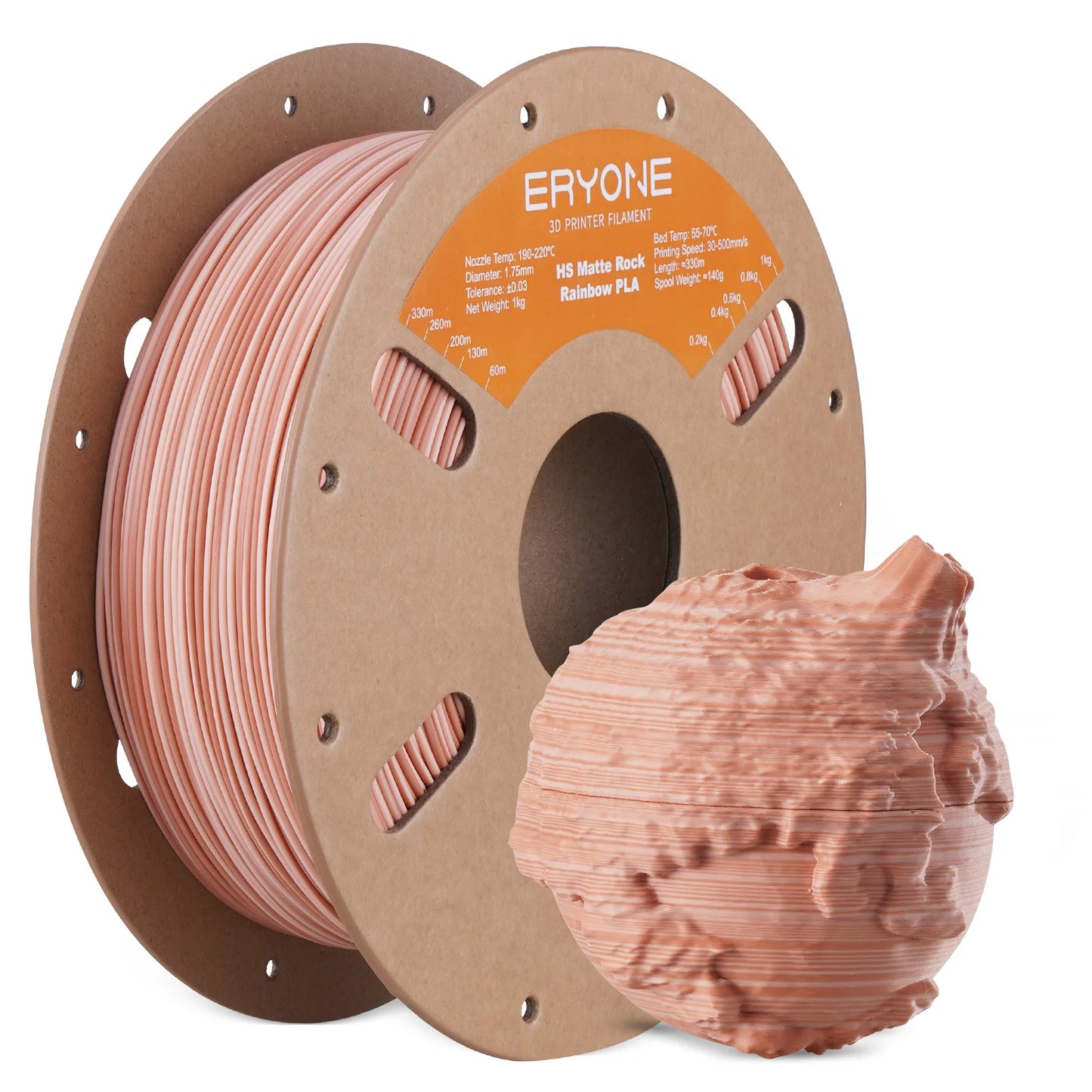 ERYONE PLA Hyper Speed Matte Rock Rainbow Color Premium Filament 3D Print,Multicolor Available,Max Speed 500mm/s,1KG/Spool