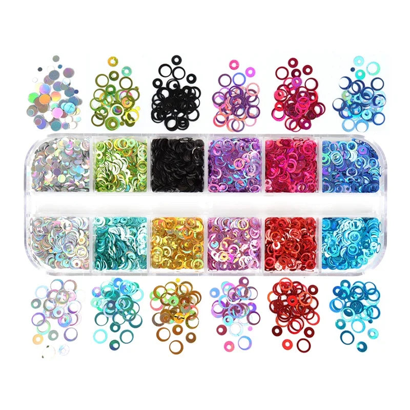Holographic Letters Resin Sequins Fillers Epoxy Filling Crafts Materials Iridescent Glitter Flakes
