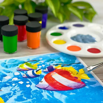 ArtSkills Acrylic Painting Set with Paint Brush, 8Pc