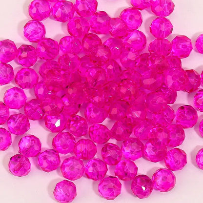 3*4mm 4*6mm Rondelle Faceted Glass Beads Loose Spacer Crystal Round Beads for Jewelry Making