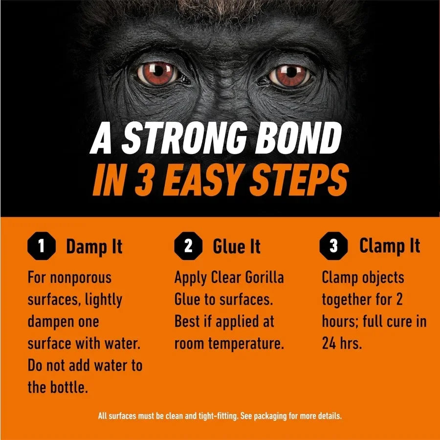 Crystal Clear Glue: All-Purpose, Water Resistant 5.75oz