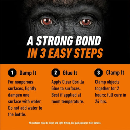 Crystal Clear Glue: All-Purpose, Water Resistant 5.75oz