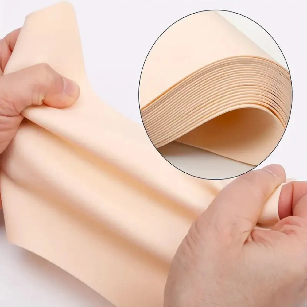 13/26/39 Pcs Silicone Tattoo Practice Skin Double Fake Tattoo Skin Beginner Practice Synthetic Leather