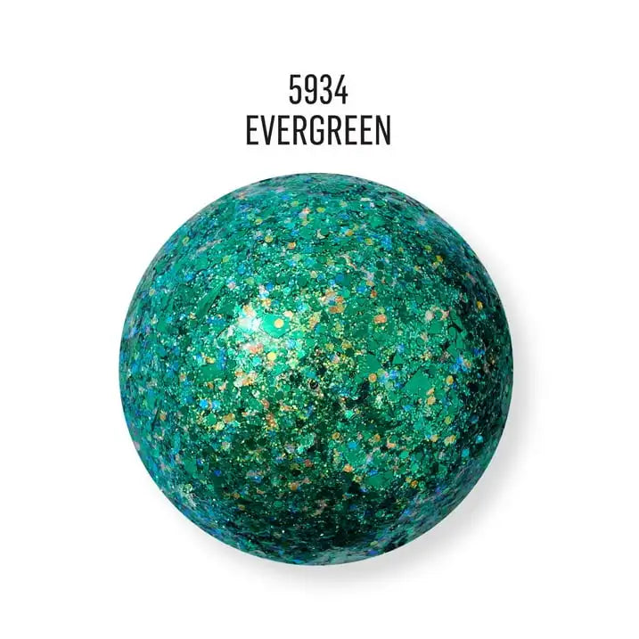 (2 pack) FolkArt Glitterific Acrylic Craft Paint, Glitter Finish, Evergreen, 2 fl oz