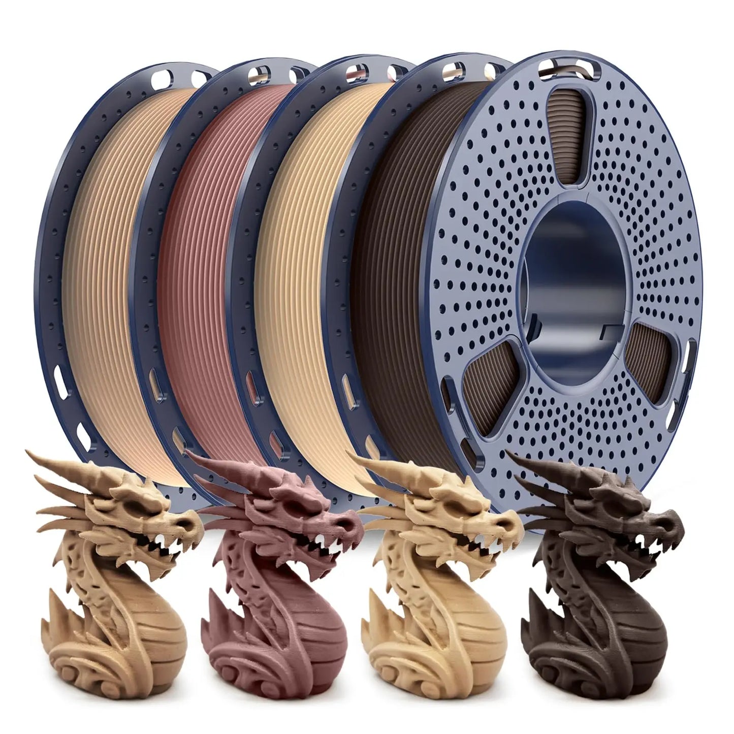 SUNLU Fliament Silk PLA+/PLA/PETG/WOOD/Rainbow Filament 250g 500g/spool 1.75mm mix color