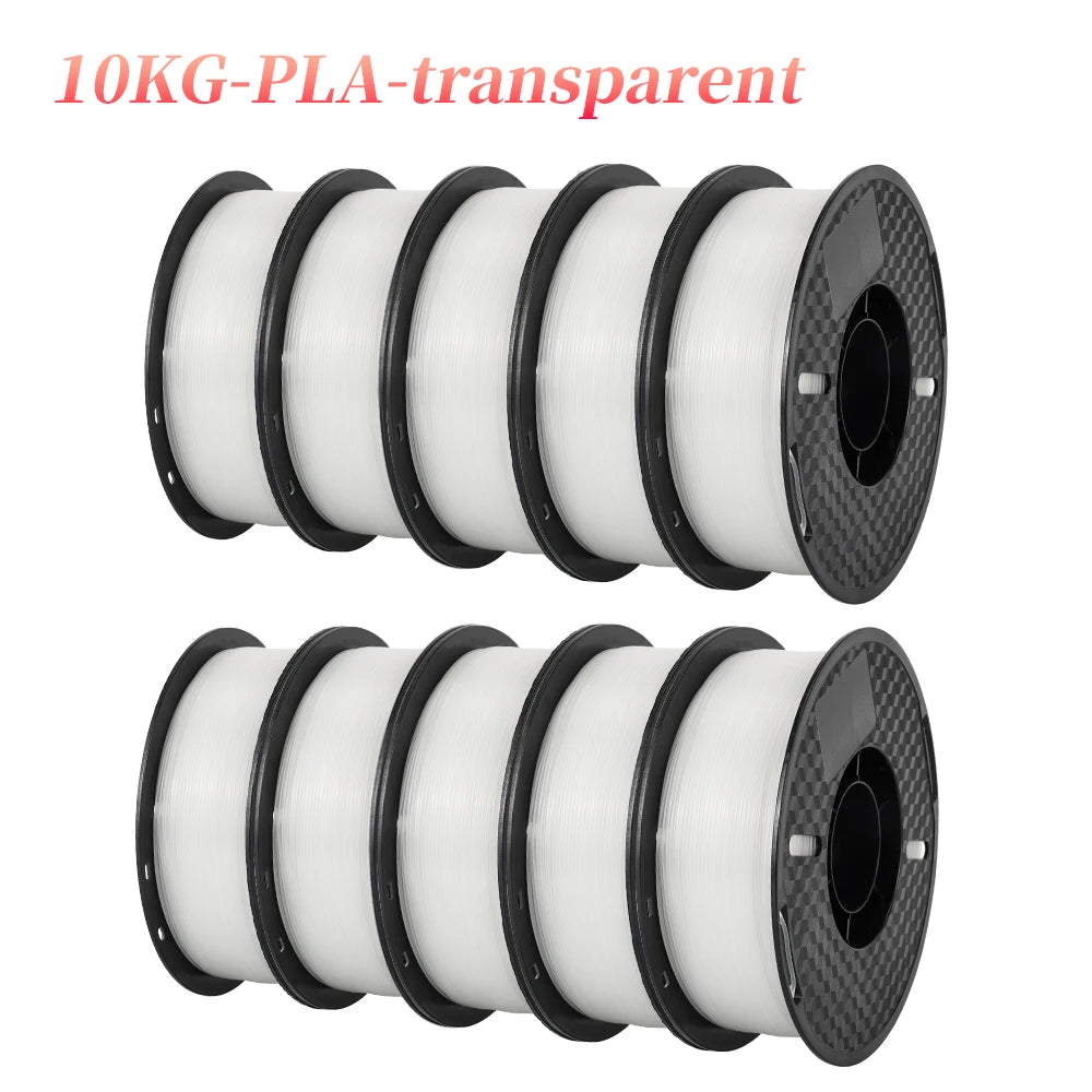 KINGROON 22LBS PETG or PLA filament 3D Printer Filament 10 Rolls 1KG 1.75MM Eco-Friendly Good Toughness Mix Color