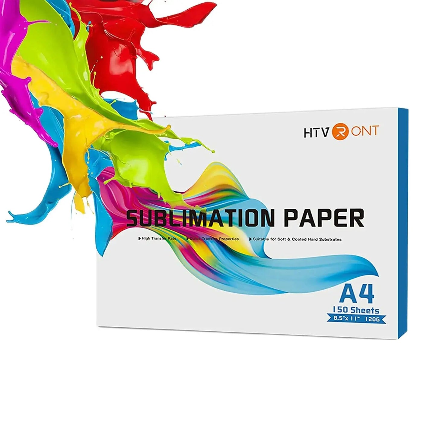 HTVRONT 150 Sheets 8.5 x 11 Inch Sublimation Paper 120g Heat Transfer Paper for Inkjet Printer T-shirt