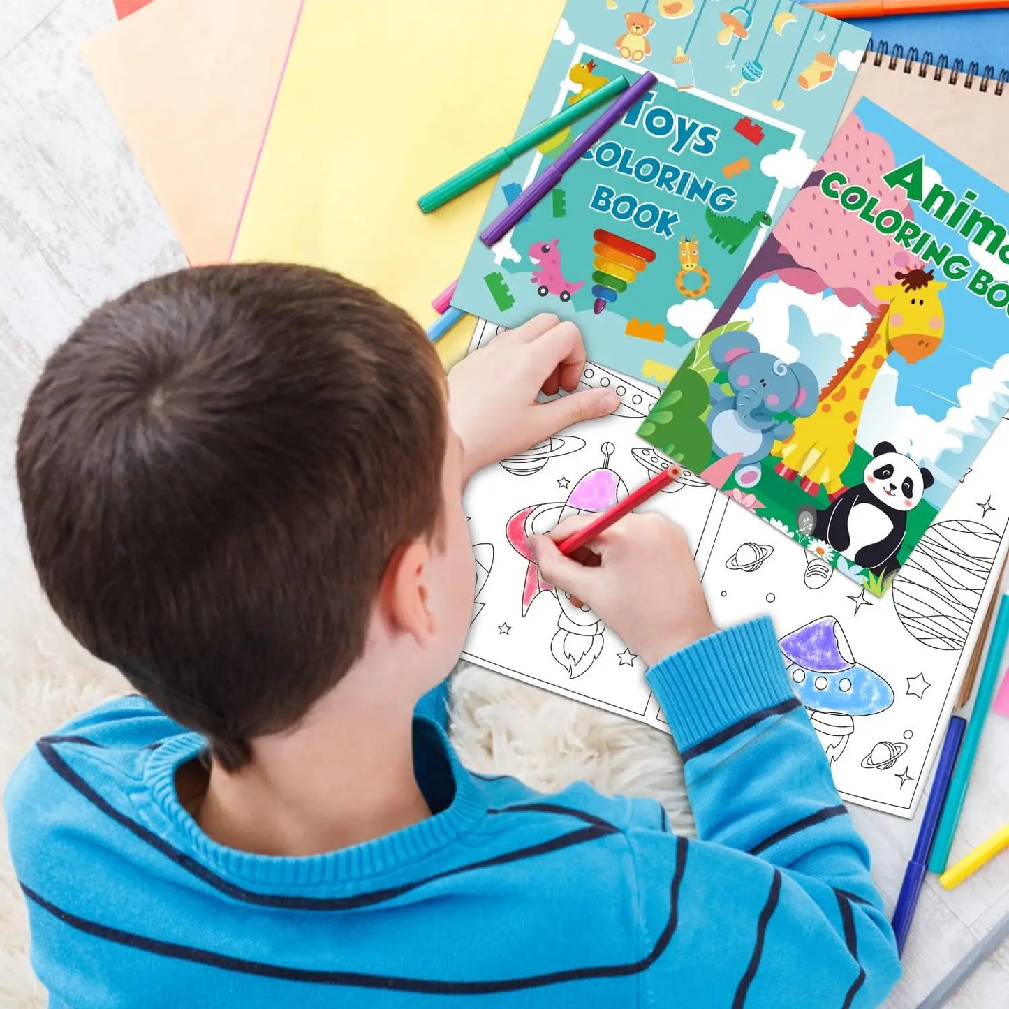 48Pack Small Coloring Books for Kids Ages 4-8, 8-12, Ages 2-4