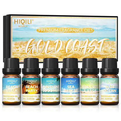 HIQILI Fragrance Oil Set, 6 PCS*10mL Pure Perfume Oil Set