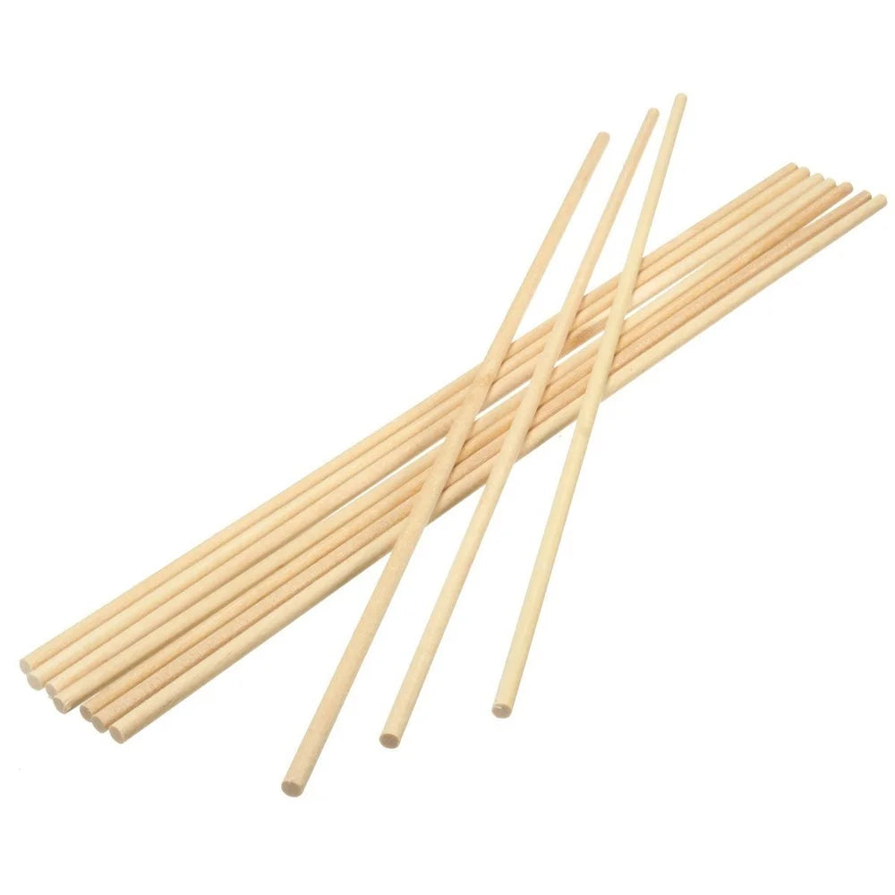 Wooden Lollipop Sticks 1/4 Inch x 12 Inch Craft Dowels 50 Count Cake Pops Candy Making Crafts Baking Supplies