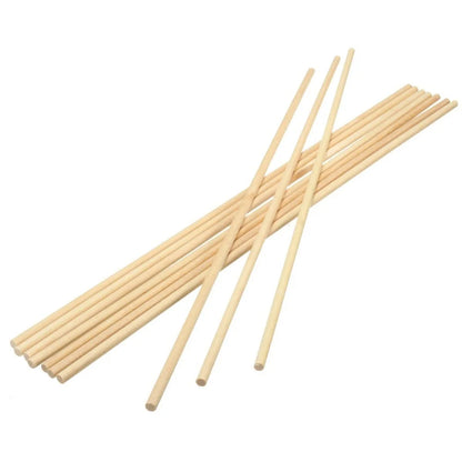 Wooden Lollipop Sticks 1/4 Inch x 12 Inch Craft Dowels 50 Count Cake Pops Candy Making Crafts Baking Supplies