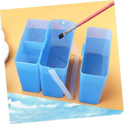 Art pen wash bucket Wash basin Artist Clean cup Plastic brush cleaner Watercolor