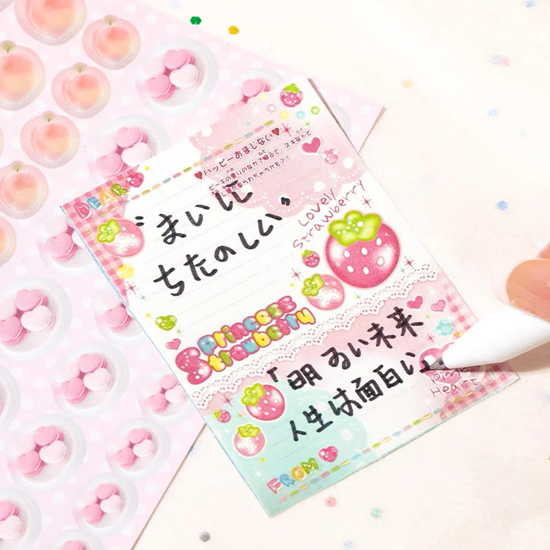 Mr. Paper 1Style 72Pcs/bag Good Mood Maker Cut Film Sticker Book DIY Handbook Scrapbook