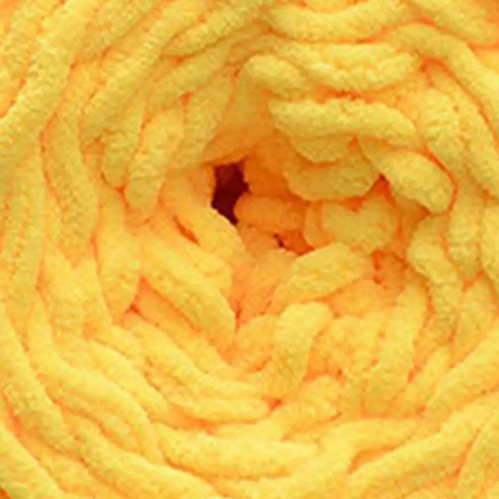40m Knitting Yarn Soft DIY Crochet Yarn Solid Color Chunky