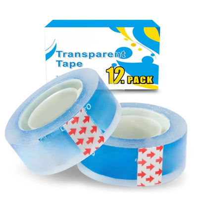 12 rolls of sellotape fill dispenser, easy to tear by hand