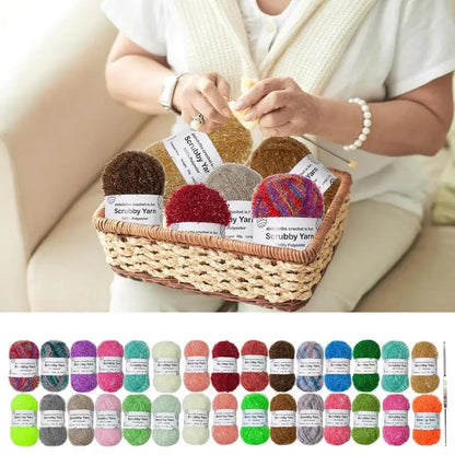 Scrubbies Polyester Assorted Colors Exquisite Crocheting Weaving Yarn