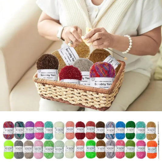 Scrubbies Polyester Assorted Colors Exquisite Crocheting Weaving Yarn