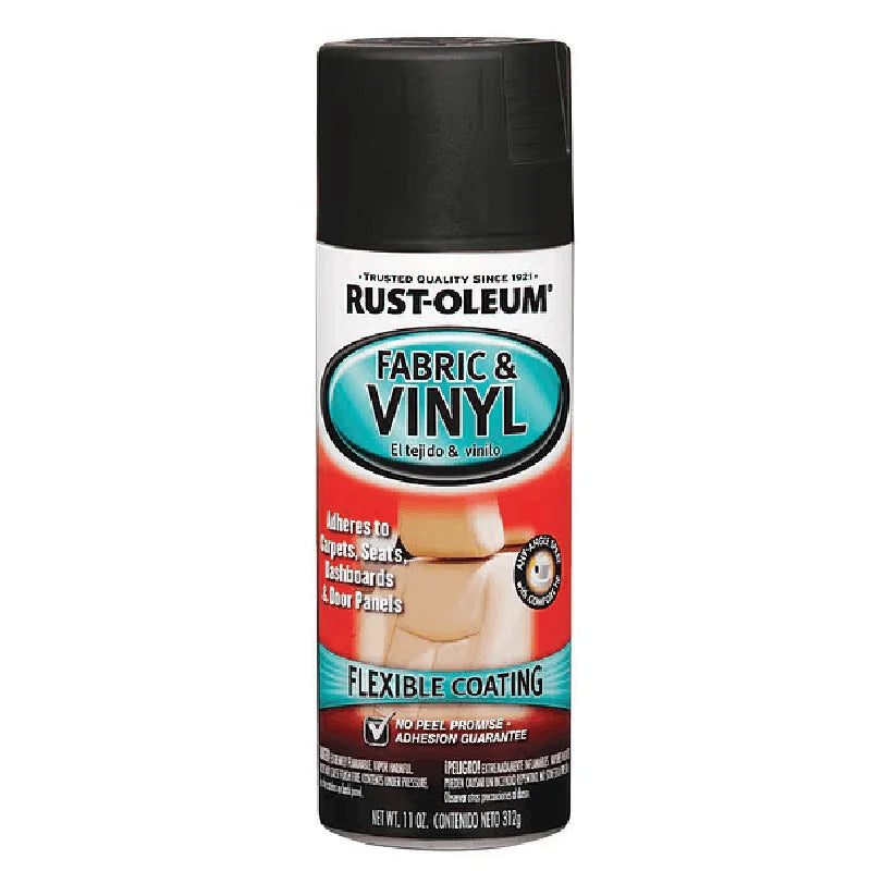 Fabric & Vinyl Paint, Flat Black, 11 oz