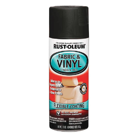 Fabric & Vinyl Paint, Flat Black, 11 oz