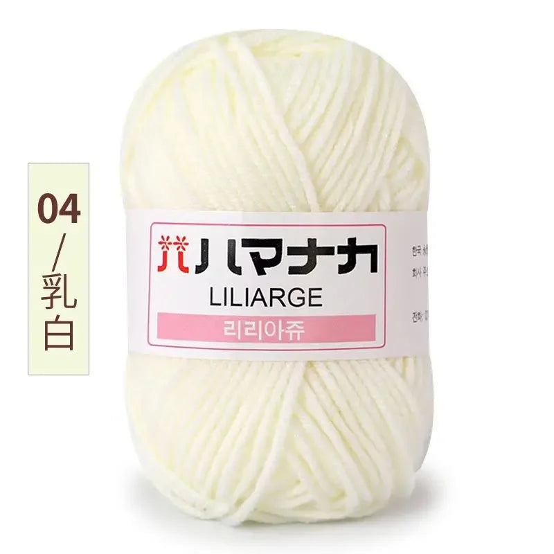 Milk Sweet Soft Cotton Baby Knitting Wool Yarn Thick Fiber Velvet Hand Crochet Yarn for DIY Sweater