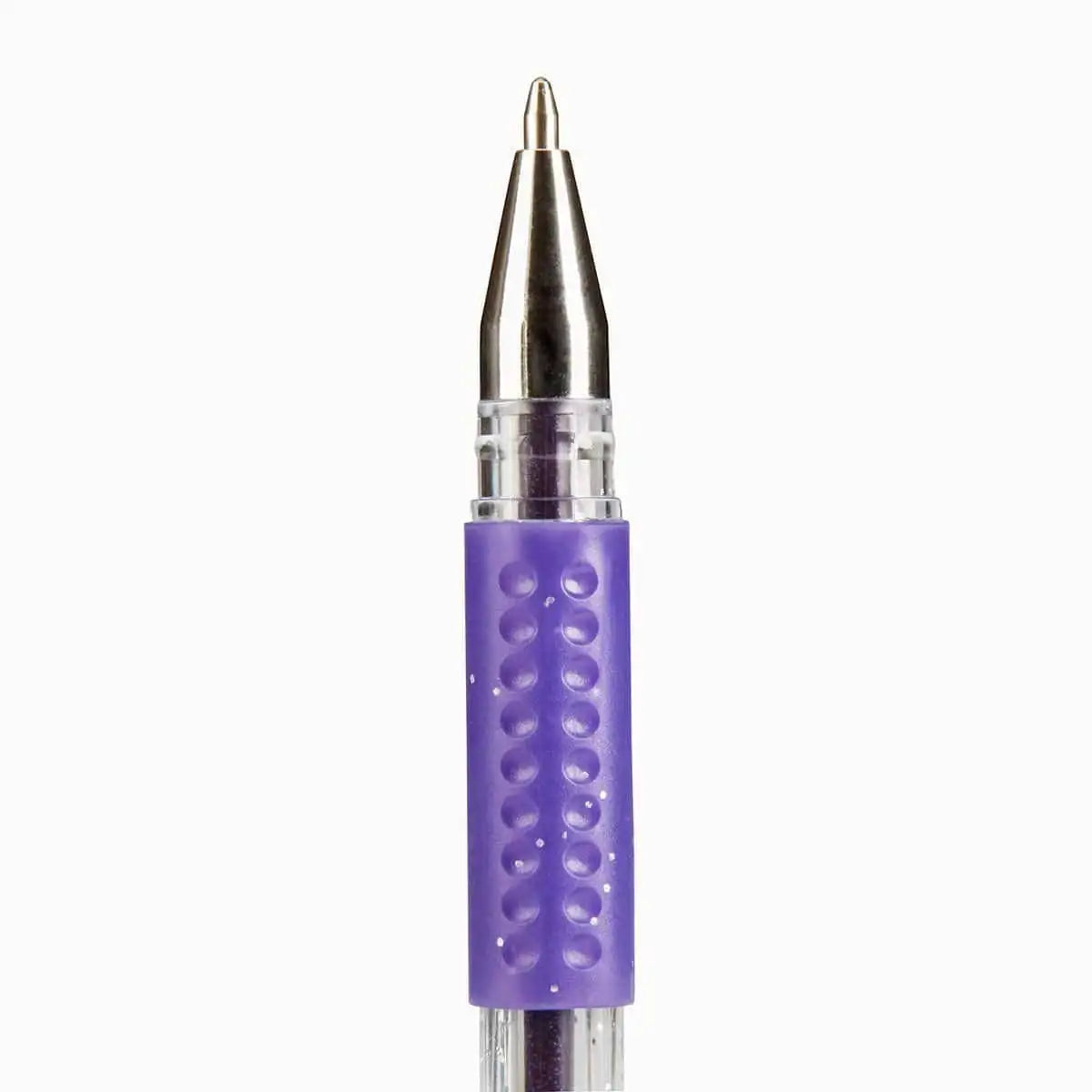 Kingart, Soft Grip Glitter Gel Pens, XL 2.5mm Ink Cartridge, Set of 30 Unique Colors
