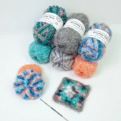 Scrubbies Polyester Assorted Colors Exquisite Crocheting Weaving Yarn