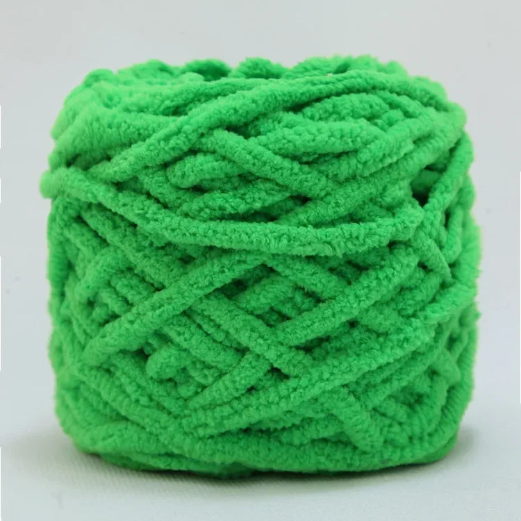 100g/ball Chenille Knitting Yarn Soft Ice Strip Line Cotton Yarn DIY Wool Yarn for Hand Knitting Scarf Thick Wool Wholesale