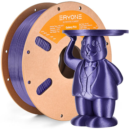 Eryone 1KG Galaxy PLA Glitter Color Premium Filament 3D Print, Multicolor Available, Sparkle Shining