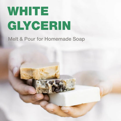 Soapeauty White Soap Base Glycerin Melt and Pour | Detergent Free for Sensitive Skin