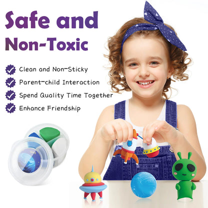 Air Dry Clay Kit Creative Kids Modeling Clay Kits with Tools Super Light DIY Soft Clay