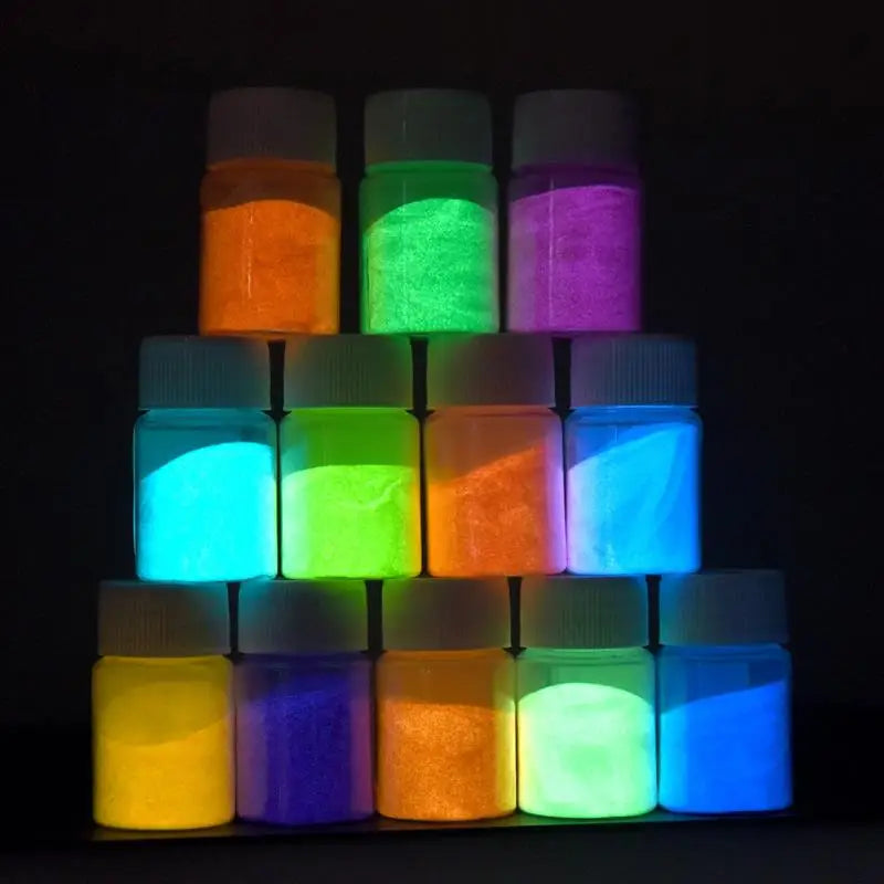 20g Long Lasting Bright Luminous Powder Paint Epoxy Resin Pigment Glow In The Dark Fluorescent Powder DIY Jewelry Making Filler