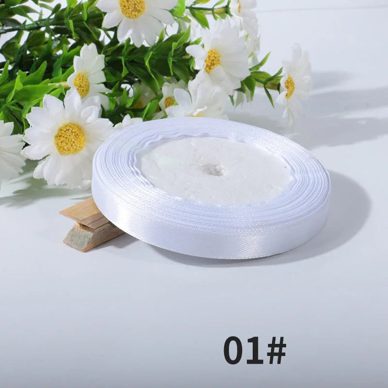 20mm 25yards per roll Silk Satin Ribbons