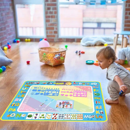 Water Painting Mat Repeated Graffiti Coloring Dust-Free 80x60cm Drawing Doodling Mat