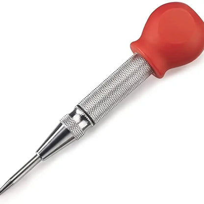 Sleek Semi-Automatic Center Punch for Precise Marking in DIY Projects, Manual Positioning Punch with Ergonomic