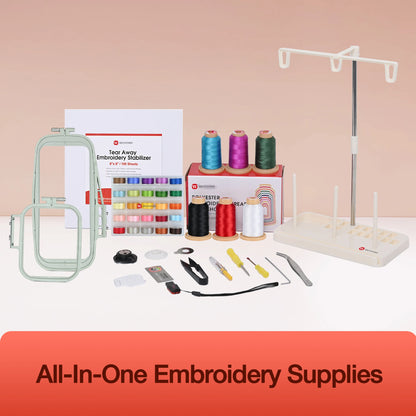 POOLIN Embroidery Machine EOC05 Computerized Include Threads&Tear Away Stabilizer&Bobbin-EXCLUDING CUSTOMS DUTIES