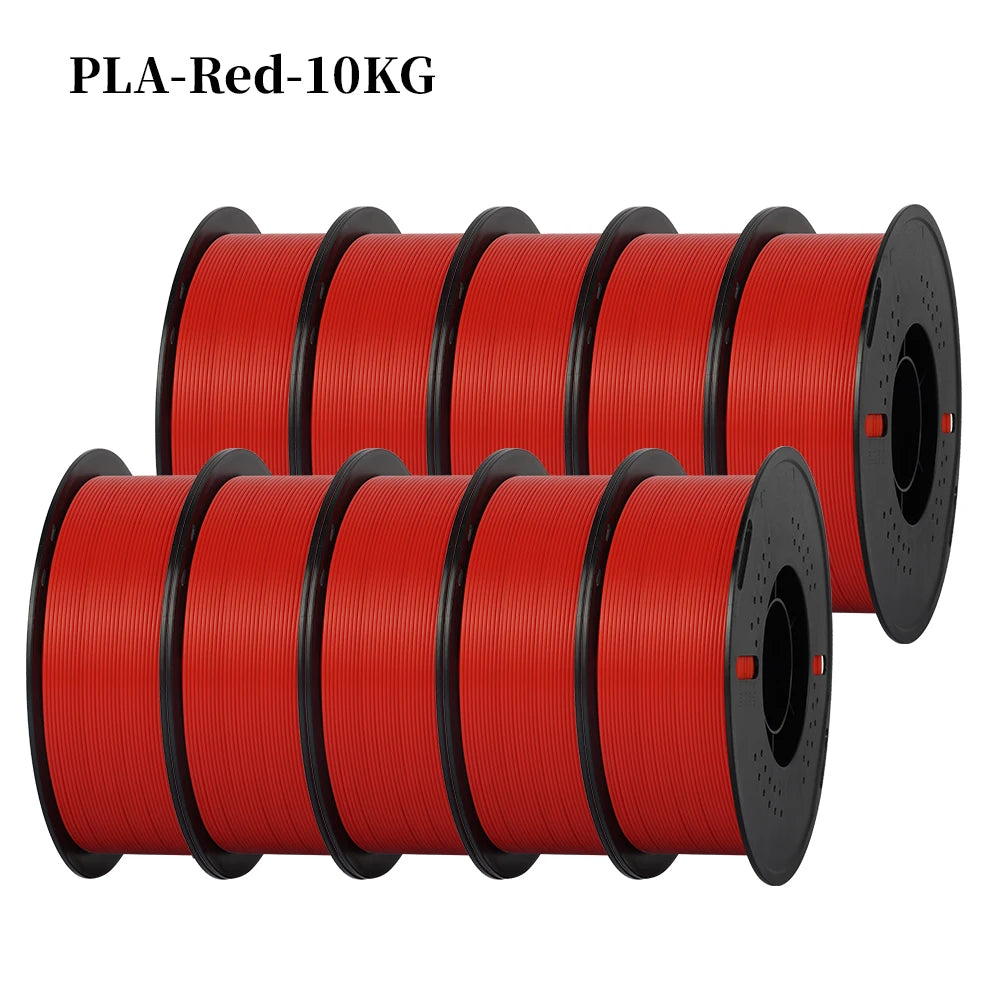 KINGROON 22LBS PETG or PLA filament 3D Printer Filament 10 Rolls 1KG 1.75MM Eco-Friendly Good Toughness Mix Color