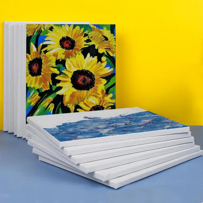 11x14 Canvases for Painting, 24 Pack Blank White Canvases Cotton for Oil, Acrylic and Watercolor