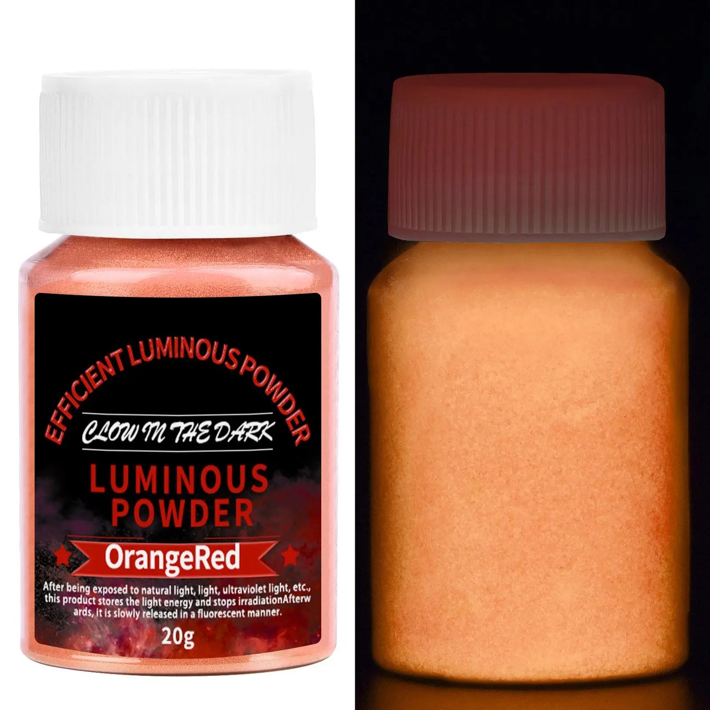 20g Long Lasting Bright Luminous Powder Paint Epoxy Resin Pigment Glow In The Dark Fluorescent Powder DIY Jewelry Making Filler