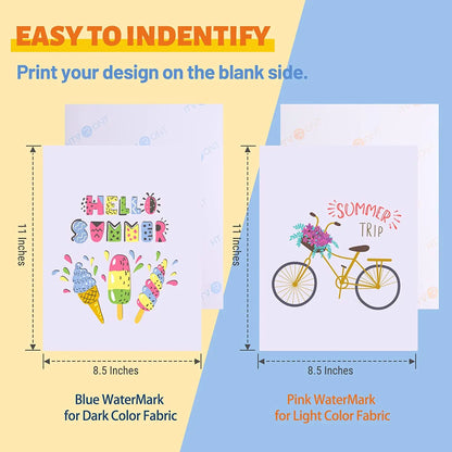 HTVRONT 20Pcs A4 Inkjet Heat Transfer Sublimation Printing Paper 8.5x11in