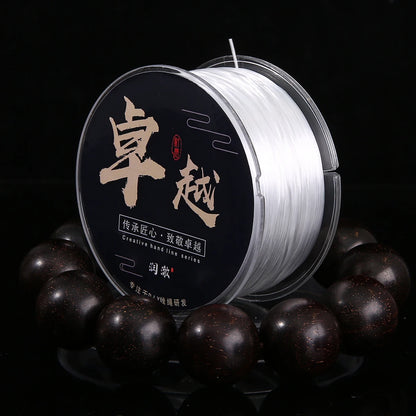 0.8mm Elastic Thread Cords Flat Crystal Line Nylon Rubber Stretchy Cord Rope
