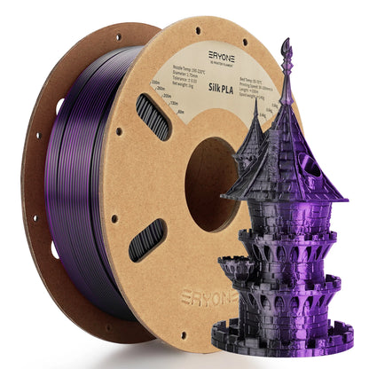 ERYONE Dual Color Series Silk PLA And Matte PLA 1KG 1.75mm Diameter High Quality Filament For FDM 3D Printing