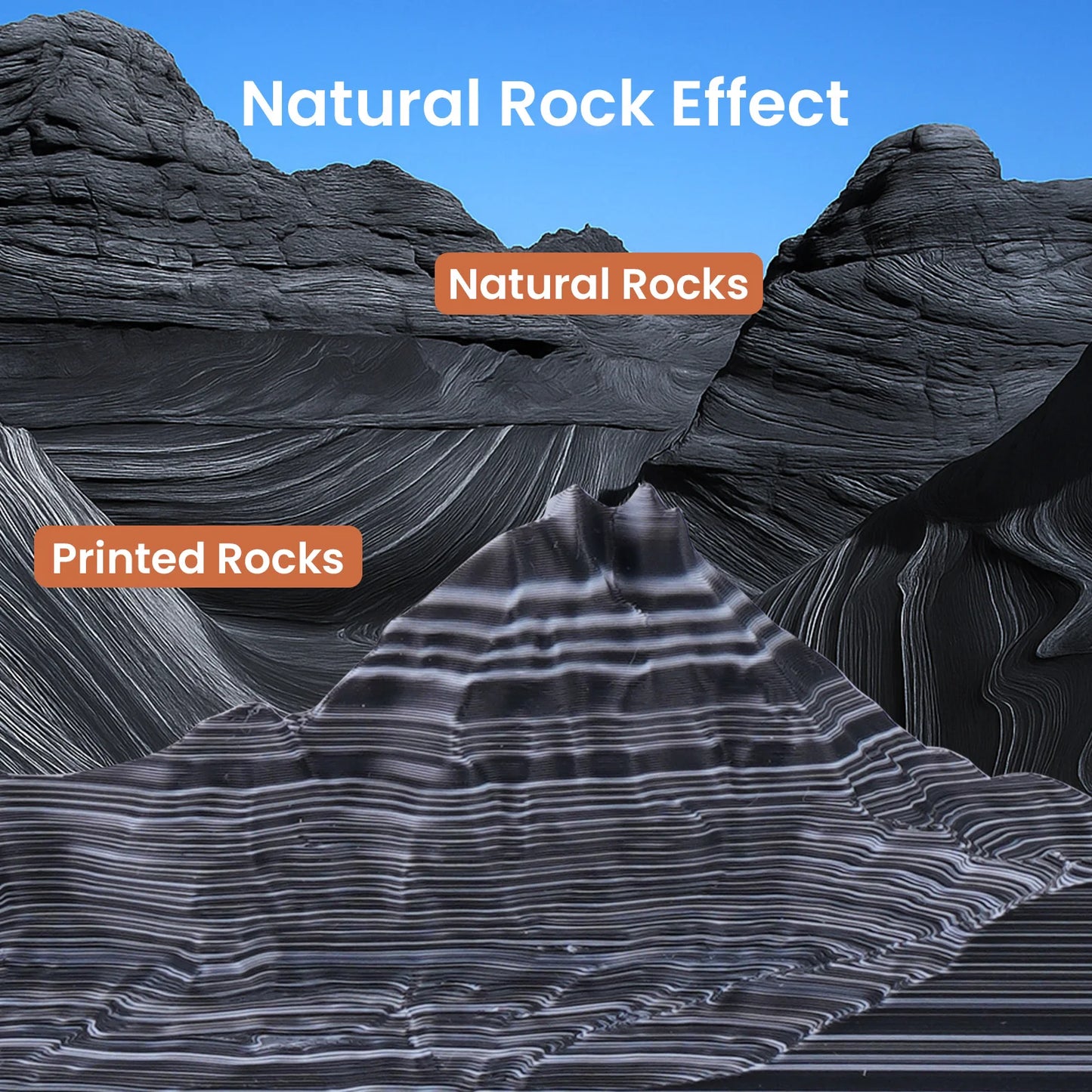 ERYONE PLA Hyper Speed Matte Rock Rainbow Color Premium Filament 3D Print,Multicolor Available,Max Speed 500mm/s,1KG/Spool