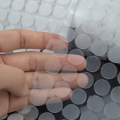10/15/20mm Transparent Dot Self Adhesive Hook and Loop Fastener Tape