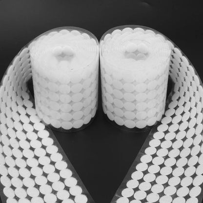 1000Pairs 15/20mm Self Adhesive Round Coin Fastener Hook Tape