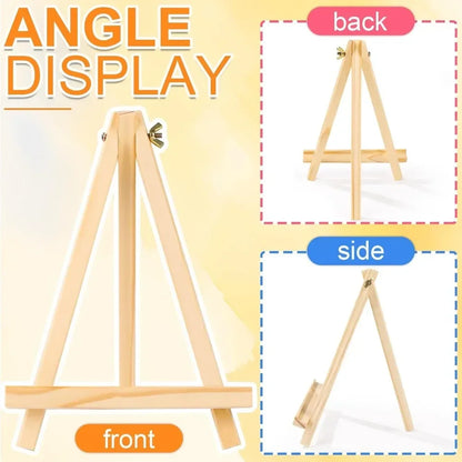 4 packs of 9-inch wooden easels, easel holders