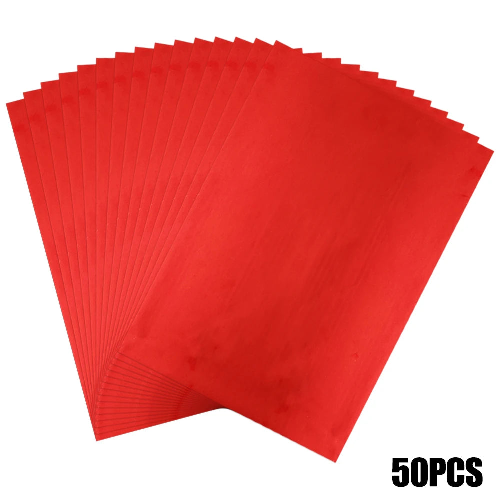 50pcs/pack 20x29cm Toner Hot Stamping Foil Paper A4 Toner Reactive Foil By Laser Printer and Laminator