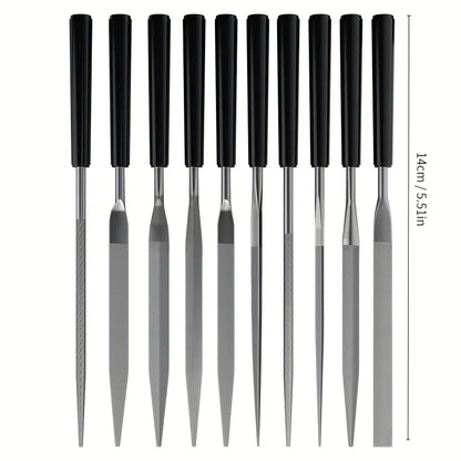 10pcs/set Metal Needle File Set Wood Rasp Metal Polishing Hand File Tools