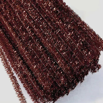 10/50/100 Glitter Chenille Stem Pipe Cleaner Plush Metal Foil Stem Wire Sticks DIY