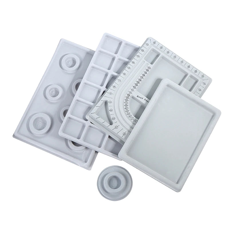 Flocked Bead Board For Bracelet Necklace Tray Beading Measuring Tools